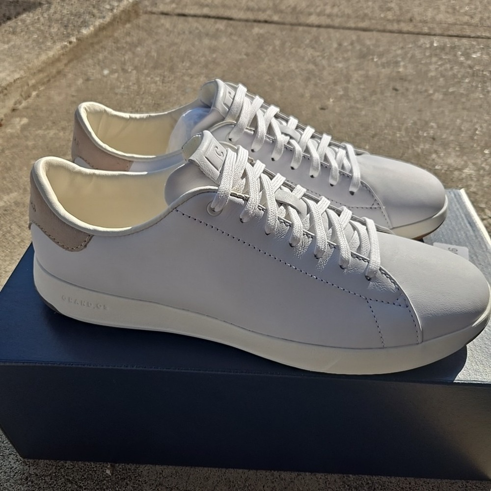 Cole Haan Men's Grandpro Tennis Sneaker Leather C22584 White US 9M  EU 42 - Picture 3 of 9